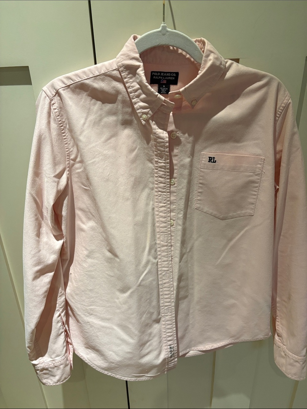 Ralph Lauren Polo Jeans Co. Ladies Pink Button-Down Shirt